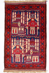 Alfombra Belutsch - 145 x 87 cm - multicolor