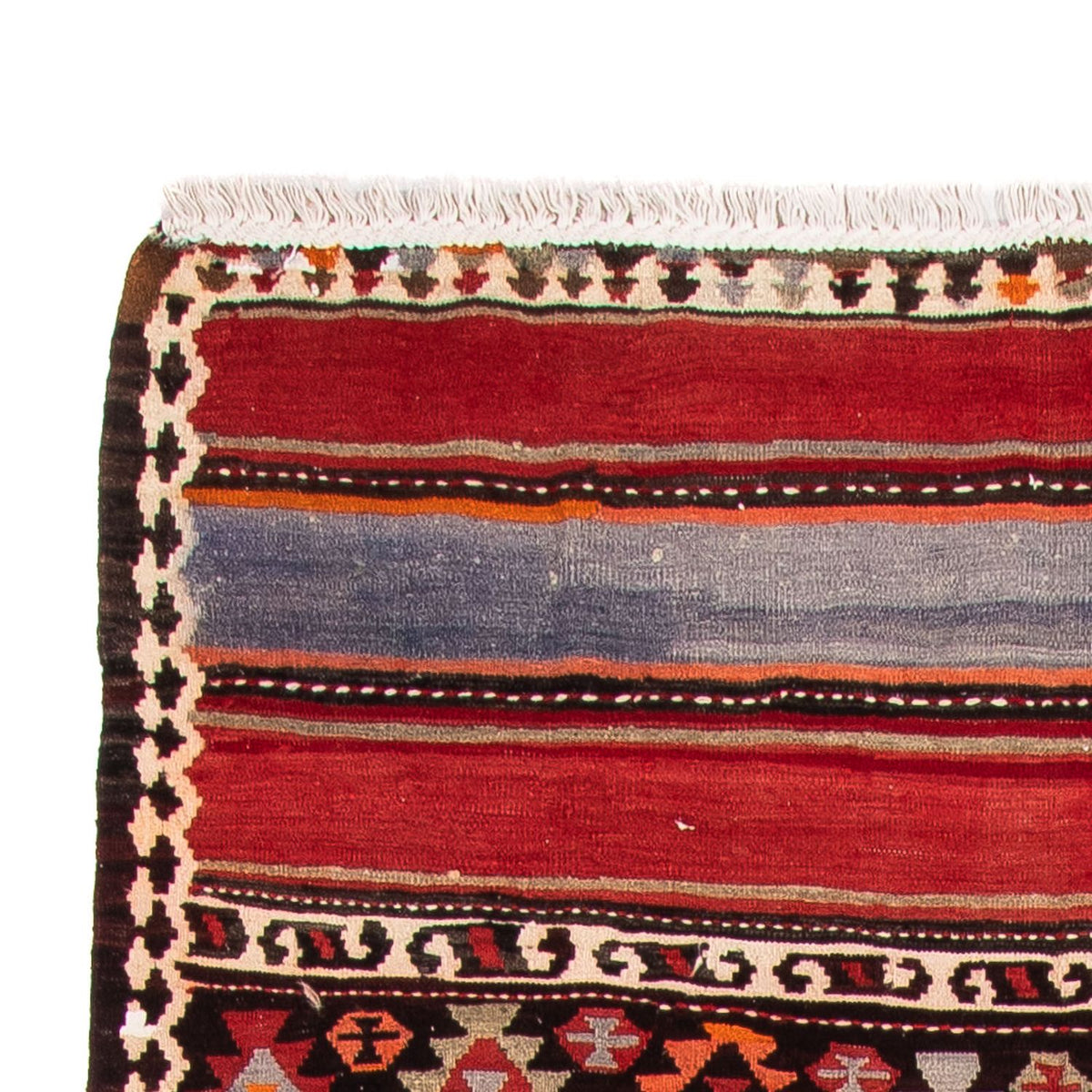 Alfombra de pasillo Alfombra Kelim - Antigua - 310 x 140 cm - multicolor