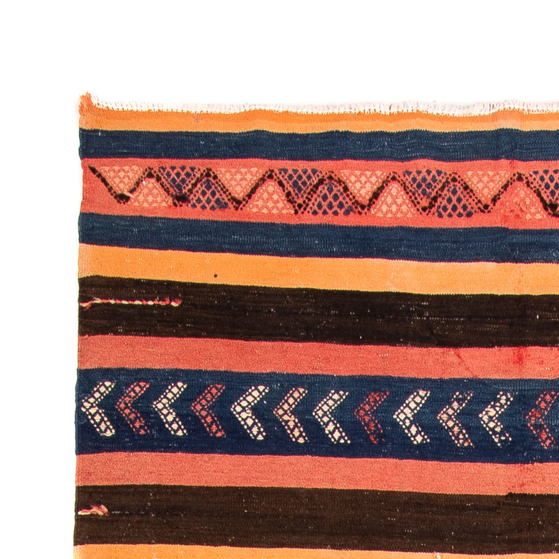 Alfombra de pasillo Alfombra Kelim - Antigua - 345 x 130 cm - multicolor