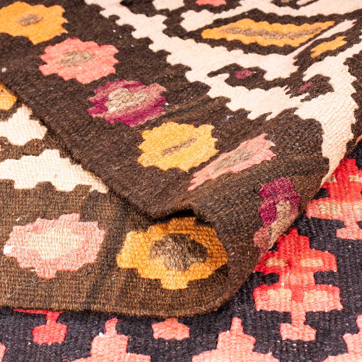 Alfombra Kelim - Antigua - 270 x 145 cm - multicolor