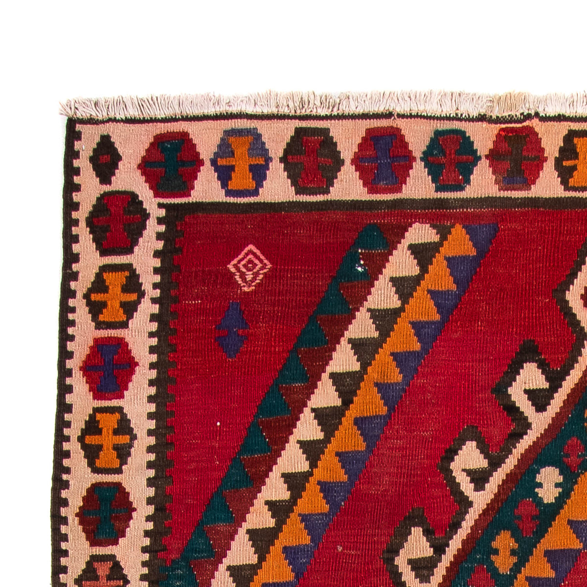 Alfombra de pasillo Alfombra Kelim - Antigua - 323 x 167 cm - multicolor