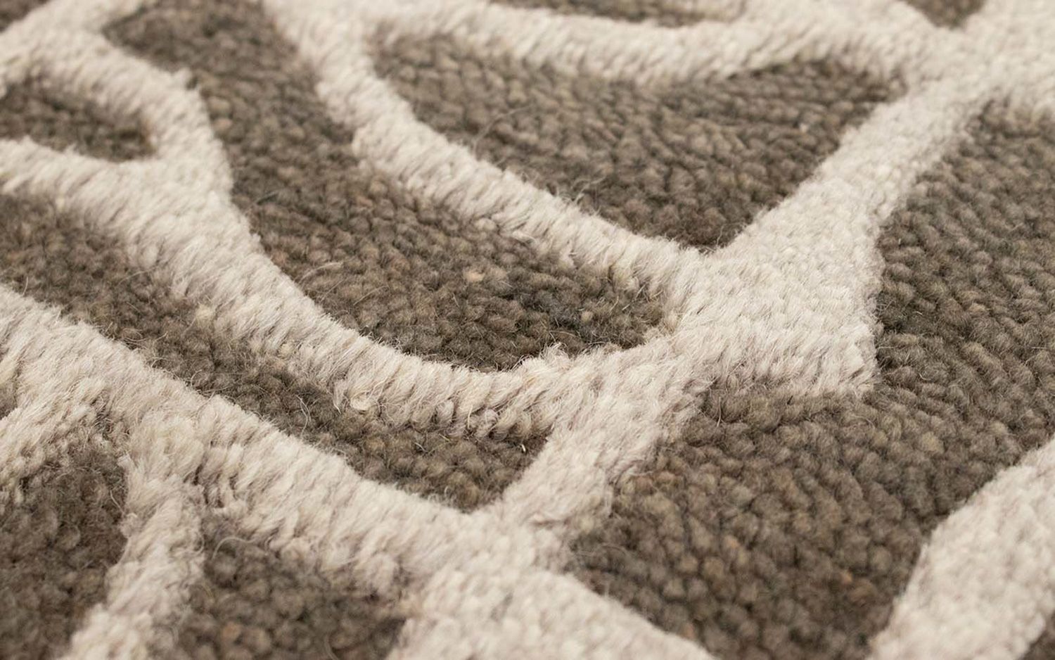 Alfombra Gabbeh - Indus - 90 x 60 cm - gris
