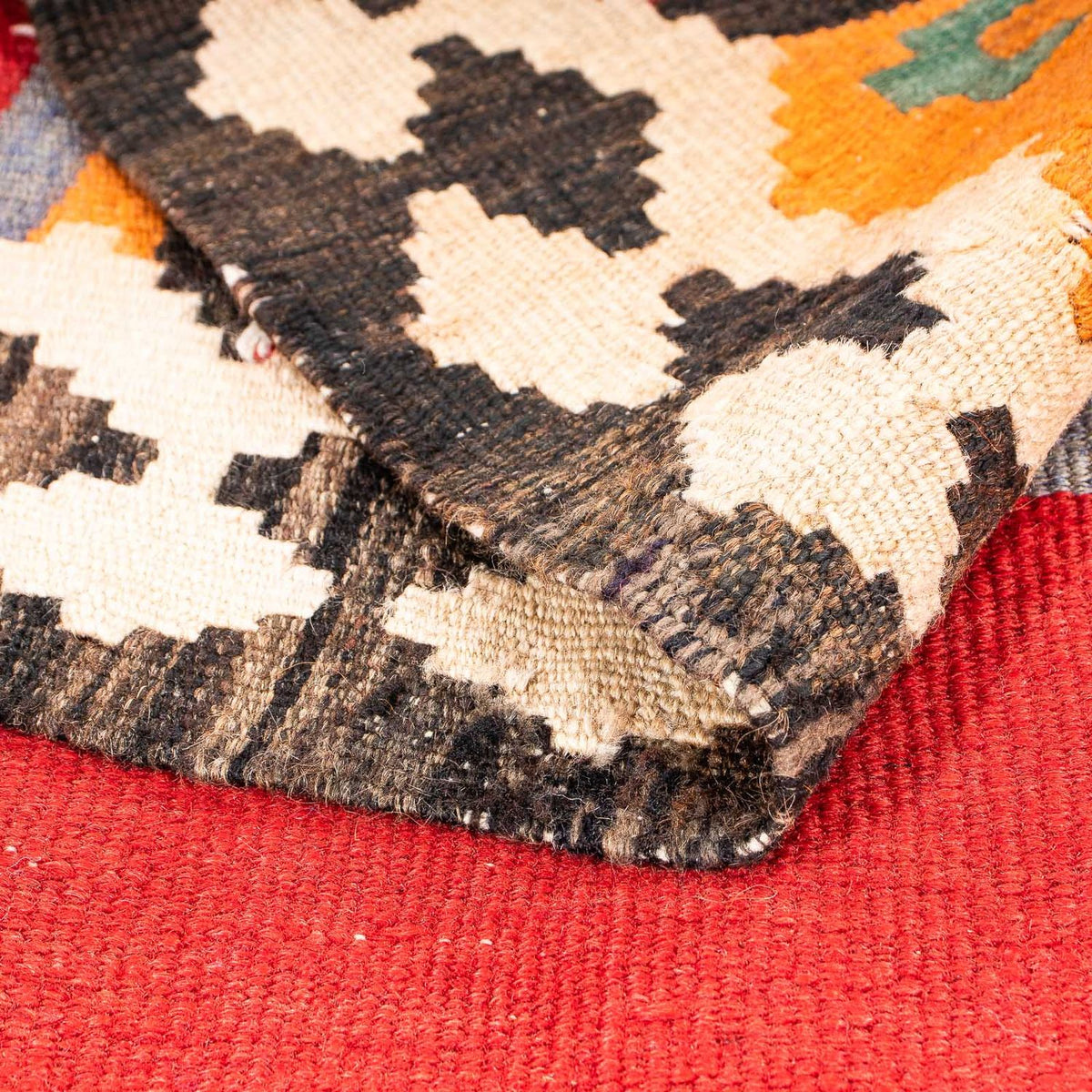 Alfombra de pasillo Alfombra Kelim - Antigua - 270 x 145 cm - multicolor