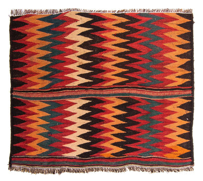 Kilim antiguo Alfombra 100x125cm