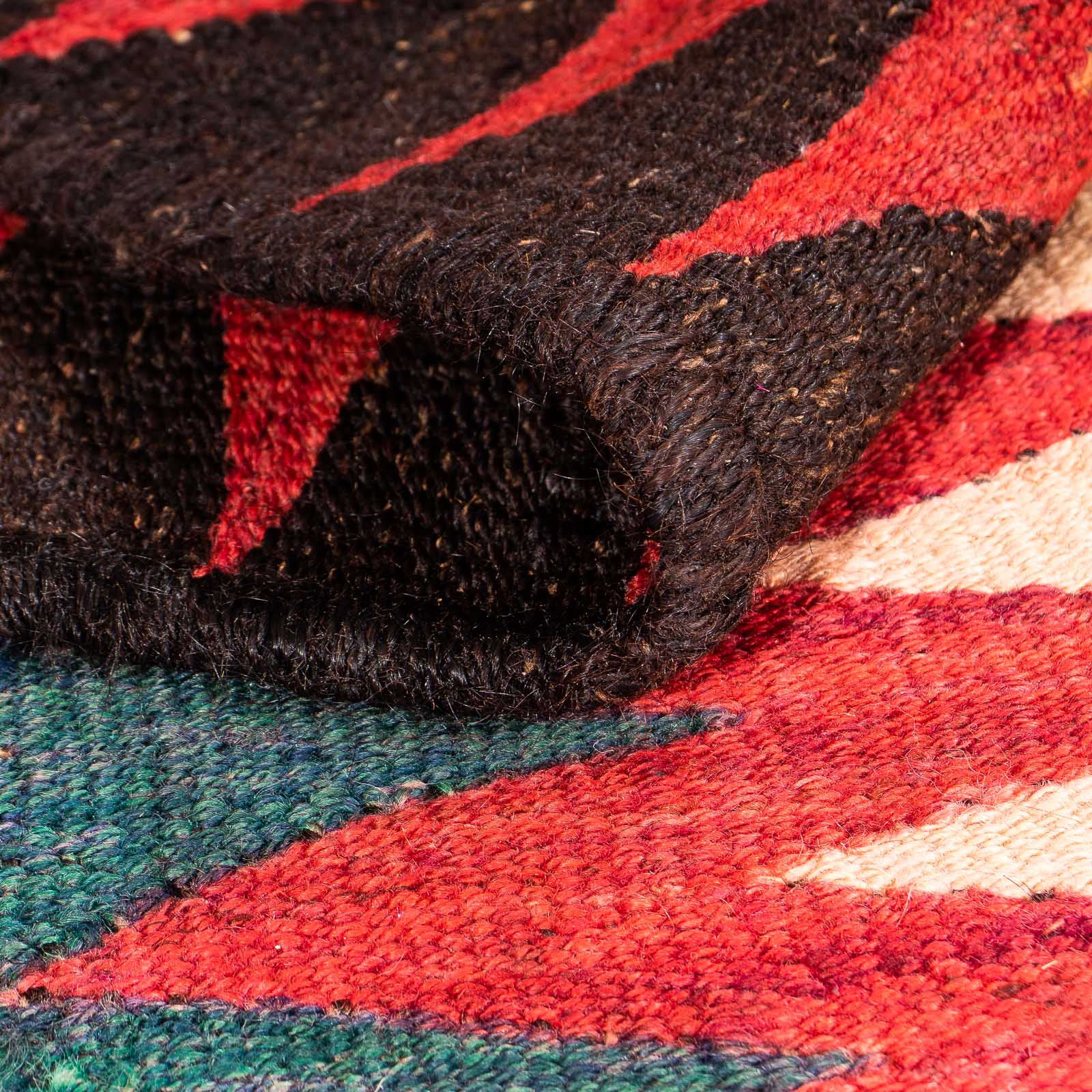 Alfombra Kelim - Antigua cuadrado  - 125 x 100 cm - multicolor