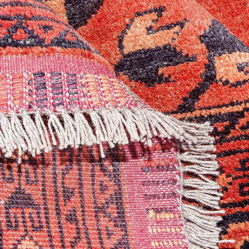 Alfombra afgana - Kunduz - 275 x 216 cm - rojo