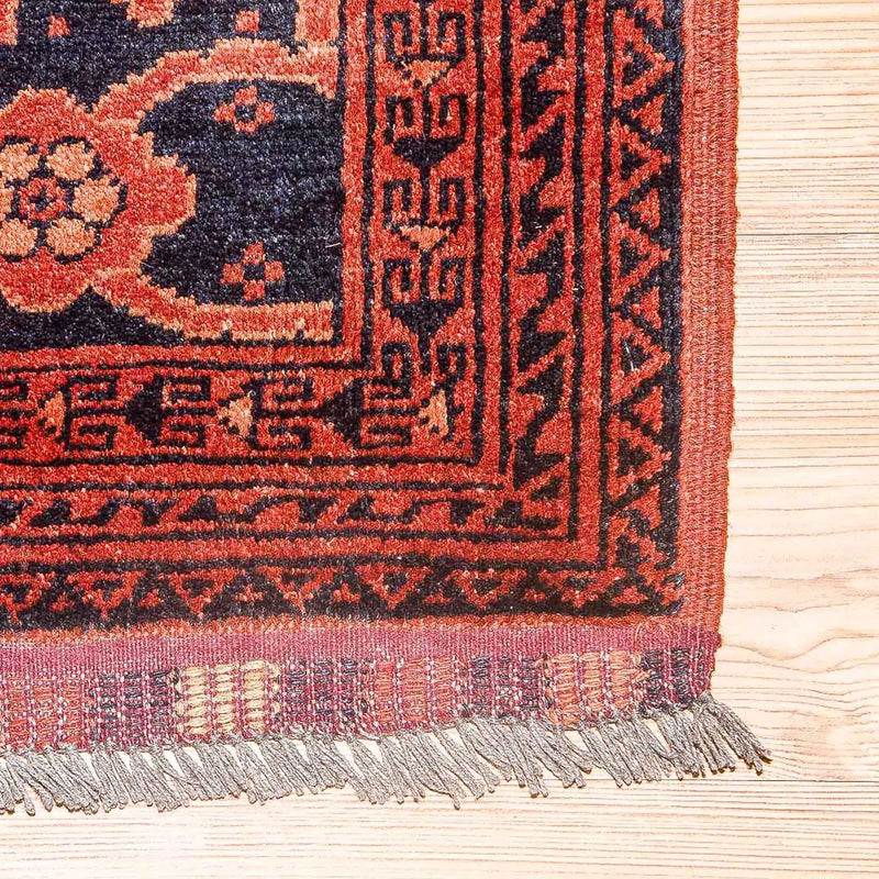 Alfombra afgana - Kunduz - 275 x 216 cm - rojo