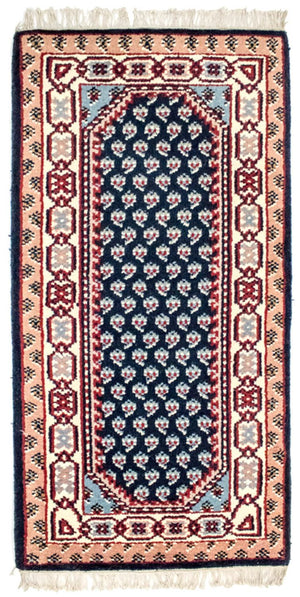 Alfombra oriental - 160 x 90 cm - azul