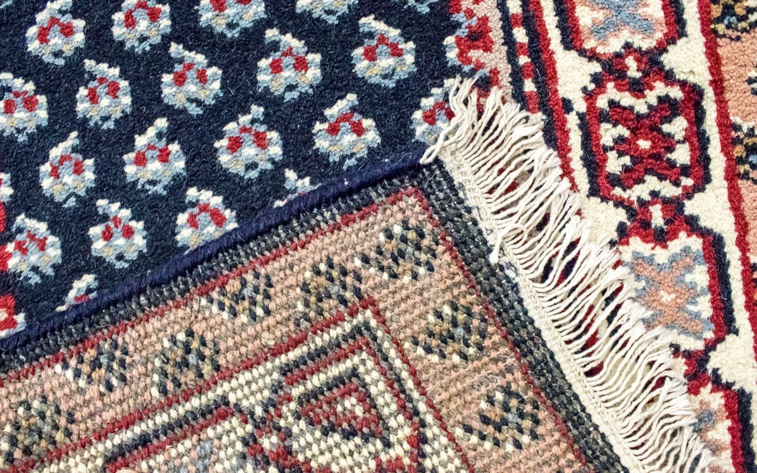 Alfombra oriental - 160 x 90 cm - azul
