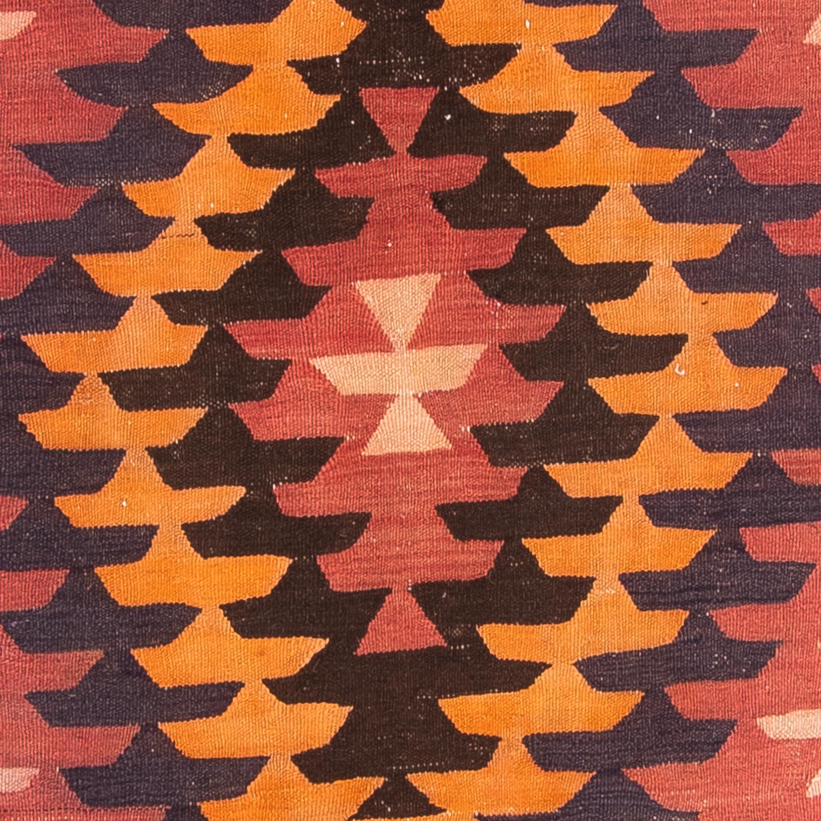 Alfombra de pasillo Alfombra Kelim - Antigua - 390 x 130 cm - multicolor