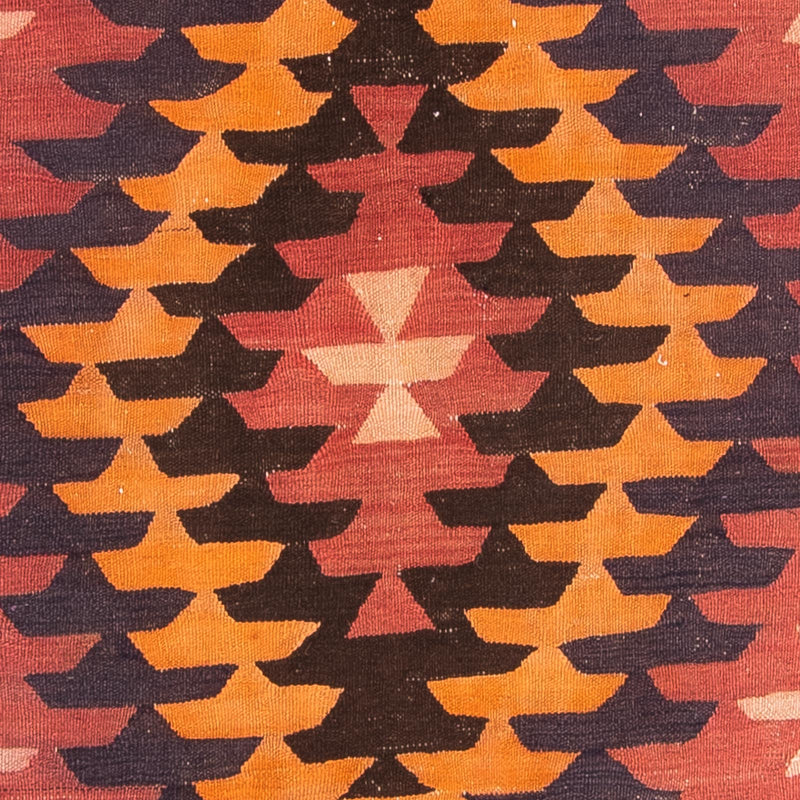 Alfombra de pasillo Alfombra Kelim - Antigua - 390 x 130 cm - multicolor