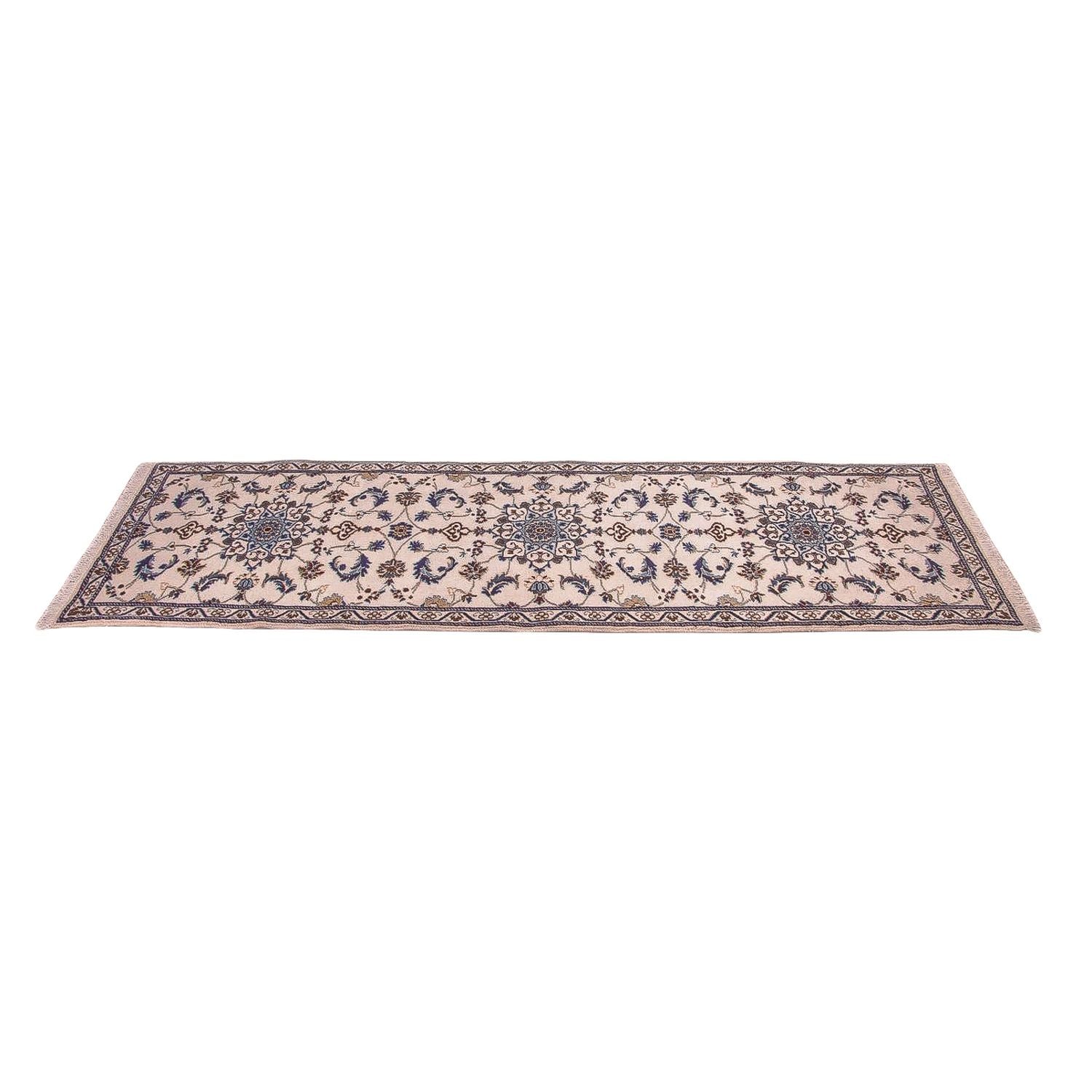 Alfombra de pasillo Alfombra Persa - Nain - Real - 290 x 85 cm - beige