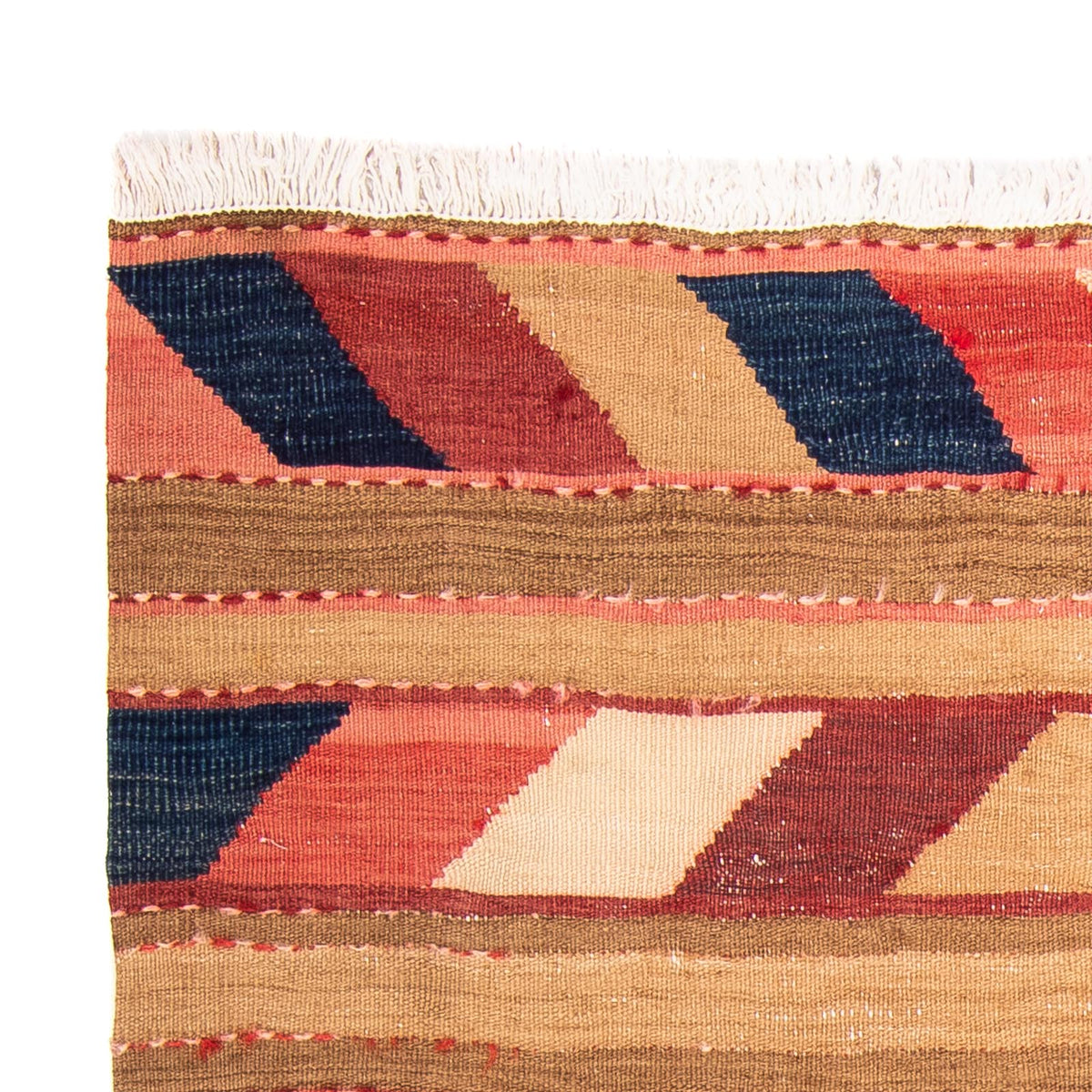 Alfombra Kelim - Antigua - 130 x 110 cm - multicolor