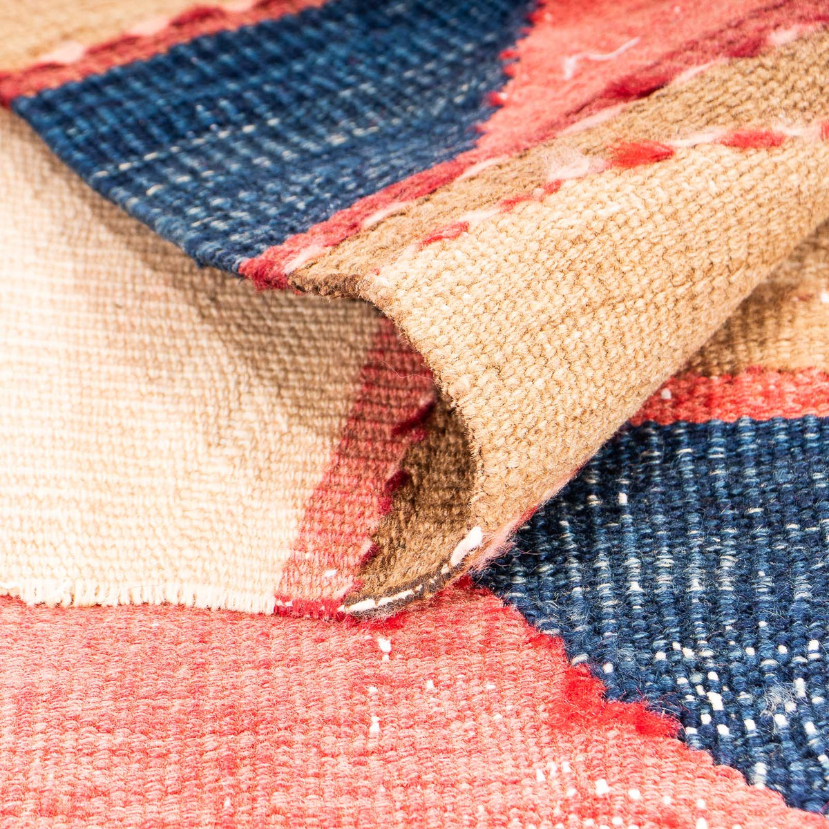 Alfombra Kelim - Antigua - 130 x 110 cm - multicolor