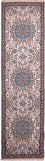 Alfombra de pasillo Alfombra Persa - Nain - Real - 295 x 81 cm - beige