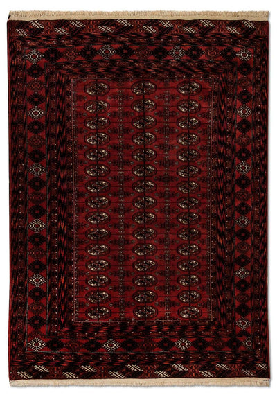Bukhara Alfombra 120x164cm - Alfombra oriental - rojo