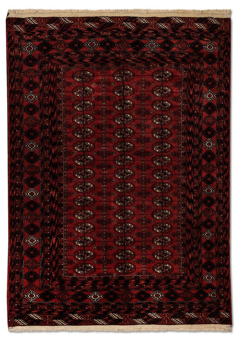 Alfombra afgana - Bukhara - 164 x 120 cm - rojo
