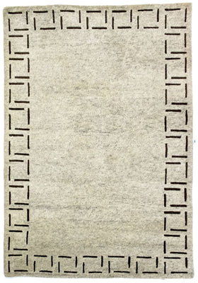 Alfombra de Nepal - 183 x 124 cm - beige
