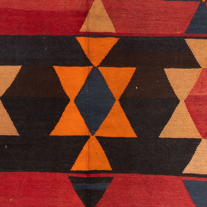 Alfombra de pasillo Alfombra Kelim - Antigua - 295 x 120 cm - multicolor
