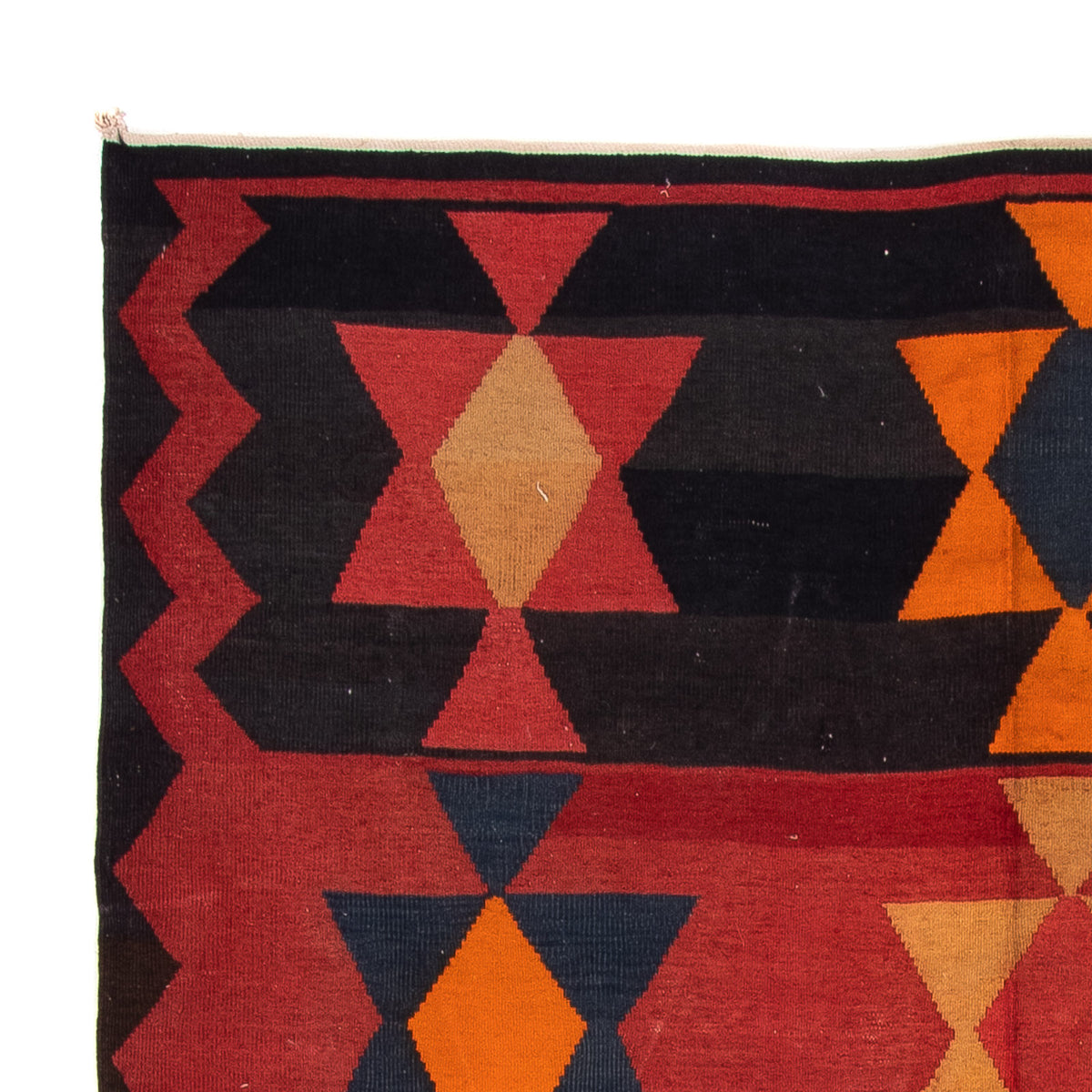 Alfombra de pasillo Alfombra Kelim - Antigua - 295 x 120 cm - multicolor