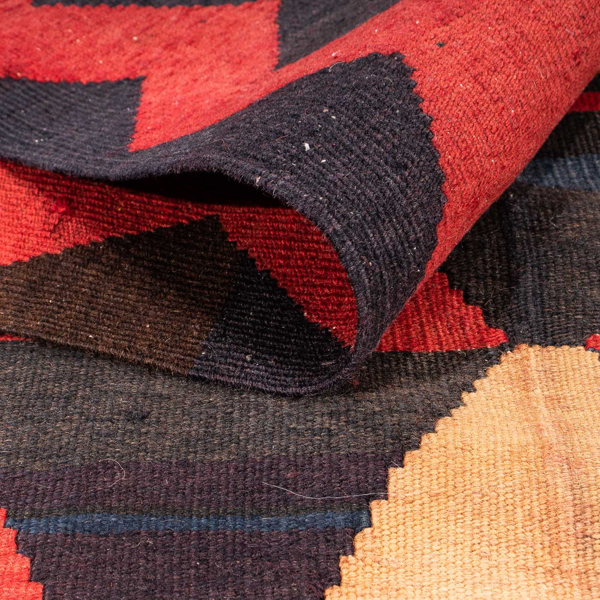 Alfombra de pasillo Alfombra Kelim - Antigua - 295 x 120 cm - multicolor