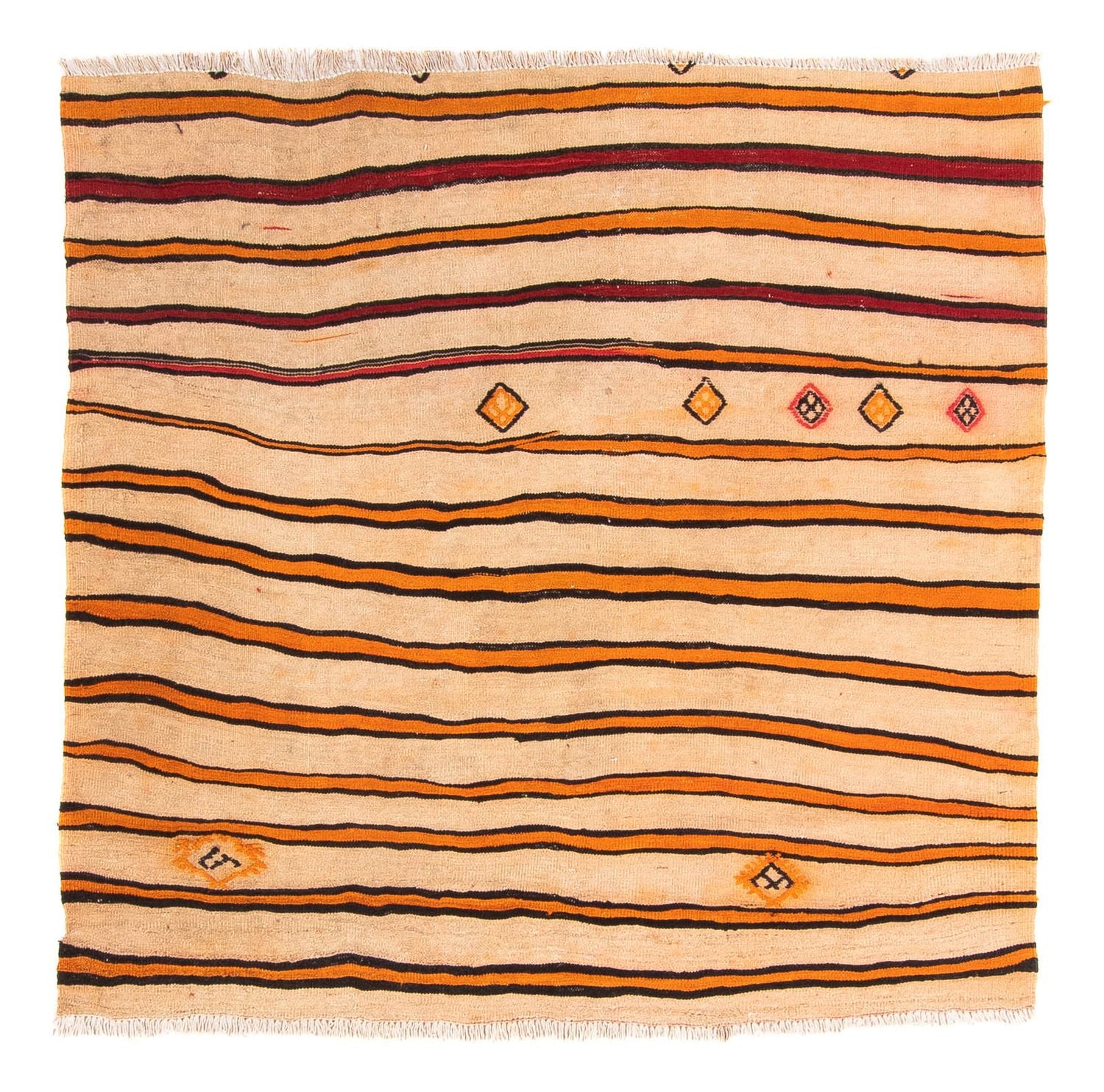 Alfombra Kelim - Antigua cuadrado  - 150 x 147 cm - multicolor