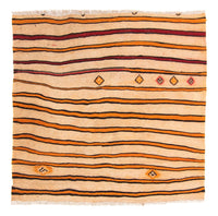 Alfombra Kelim - Antigua cuadrado  - 150 x 147 cm - multicolor