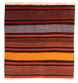 Alfombra Kelim - Antigua cuadrado  - 150 x 135 cm - multicolor