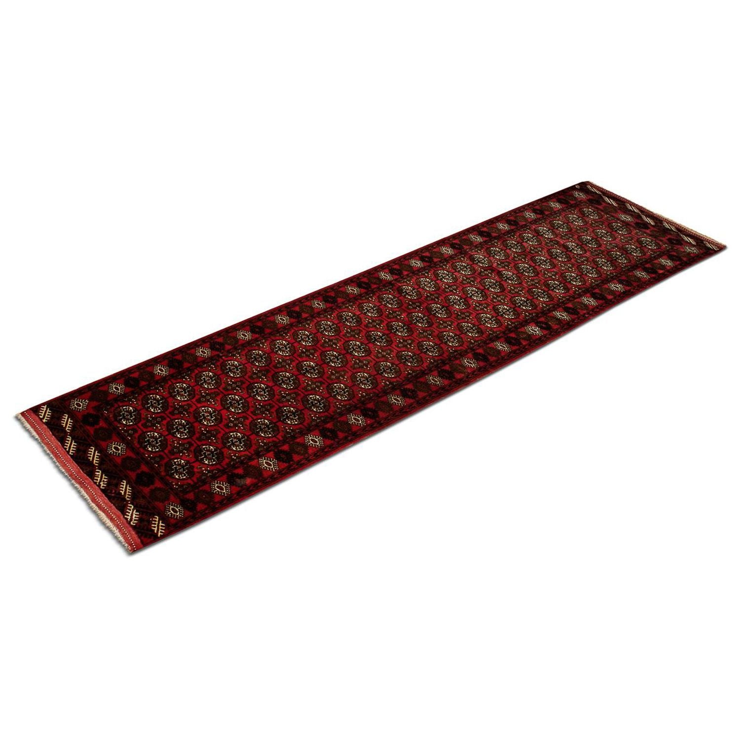 Alfombra de pasillo Alfombra afgana - Bukhara - 288 x 85 cm - rojo