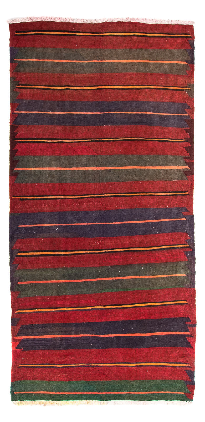 Alfombra de pasillo Alfombra Kelim - Antigua - 325 x 135 cm - multicolor