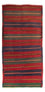 Alfombra de pasillo Alfombra Kelim - Antigua - 325 x 135 cm - multicolor