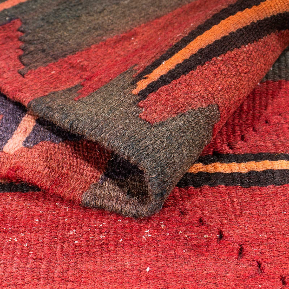 Alfombra de pasillo Alfombra Kelim - Antigua - 325 x 135 cm - multicolor