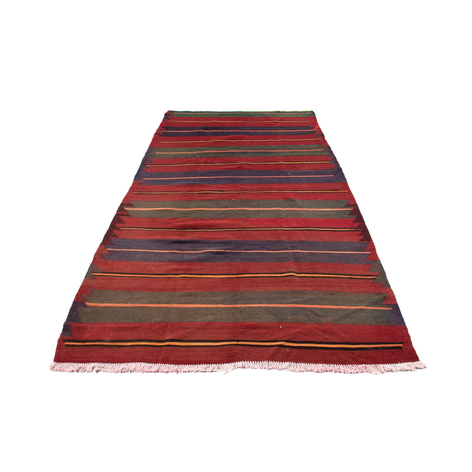 Alfombra de pasillo Alfombra Kelim - Antigua - 325 x 135 cm - multicolor