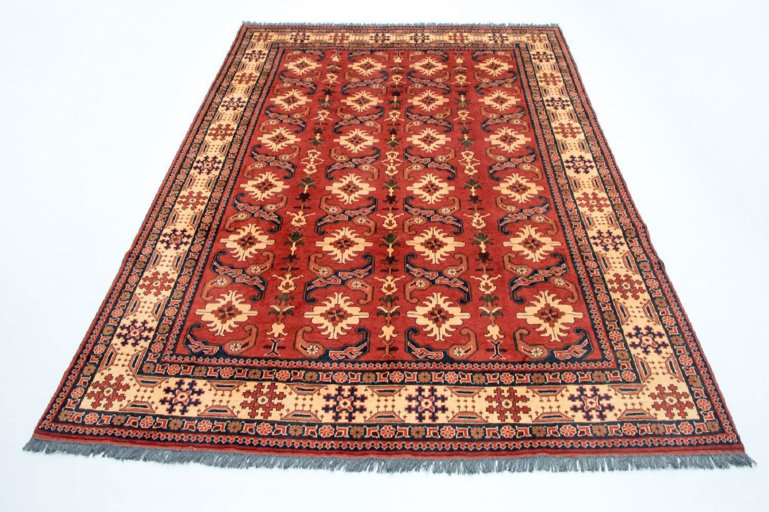 Alfombra afgana - Hatschlu - 338 x 257 cm - rojo