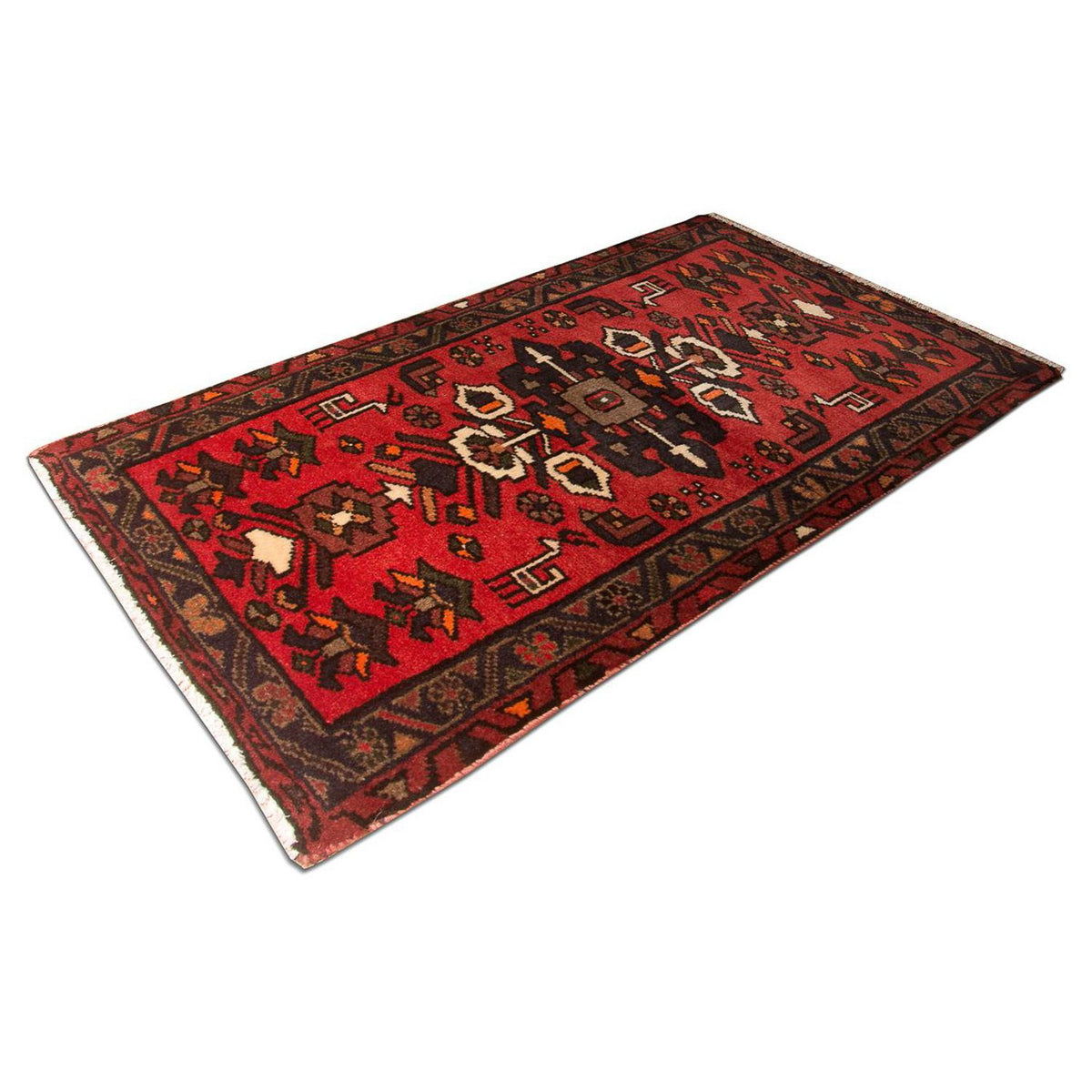 Alfombra persa - Nómada - 102 x 61 cm - rojo