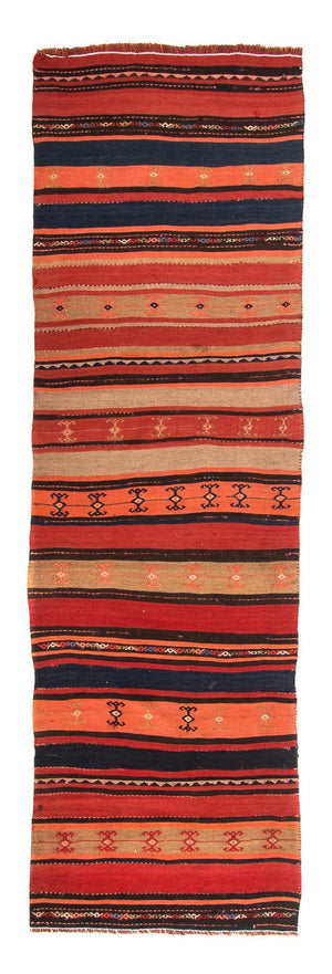Alfombra de pasillo Alfombra Kelim - Antigua - 280 x 85 cm - multicolor