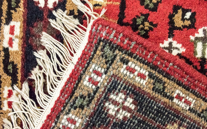 Alfombra oriental - 160 x 90 cm - rojo