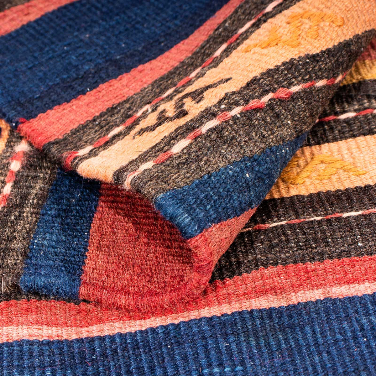 Alfombra Kelim - Antigua - 210 x 155 cm - multicolor