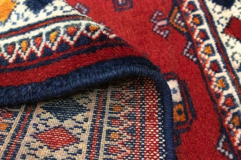 Alfombra Turkaman - 91 x 70 cm - rojo