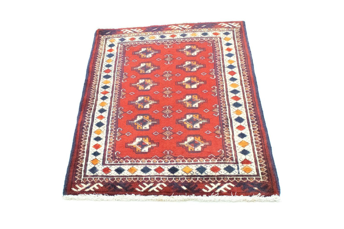 Alfombra Turkaman - 91 x 70 cm - rojo