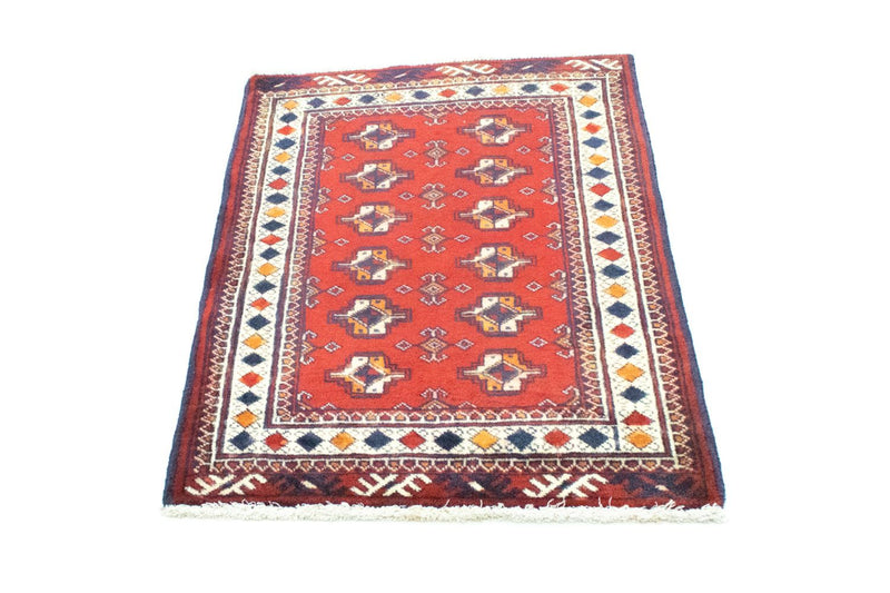 Alfombra Turkaman - 91 x 70 cm - rojo