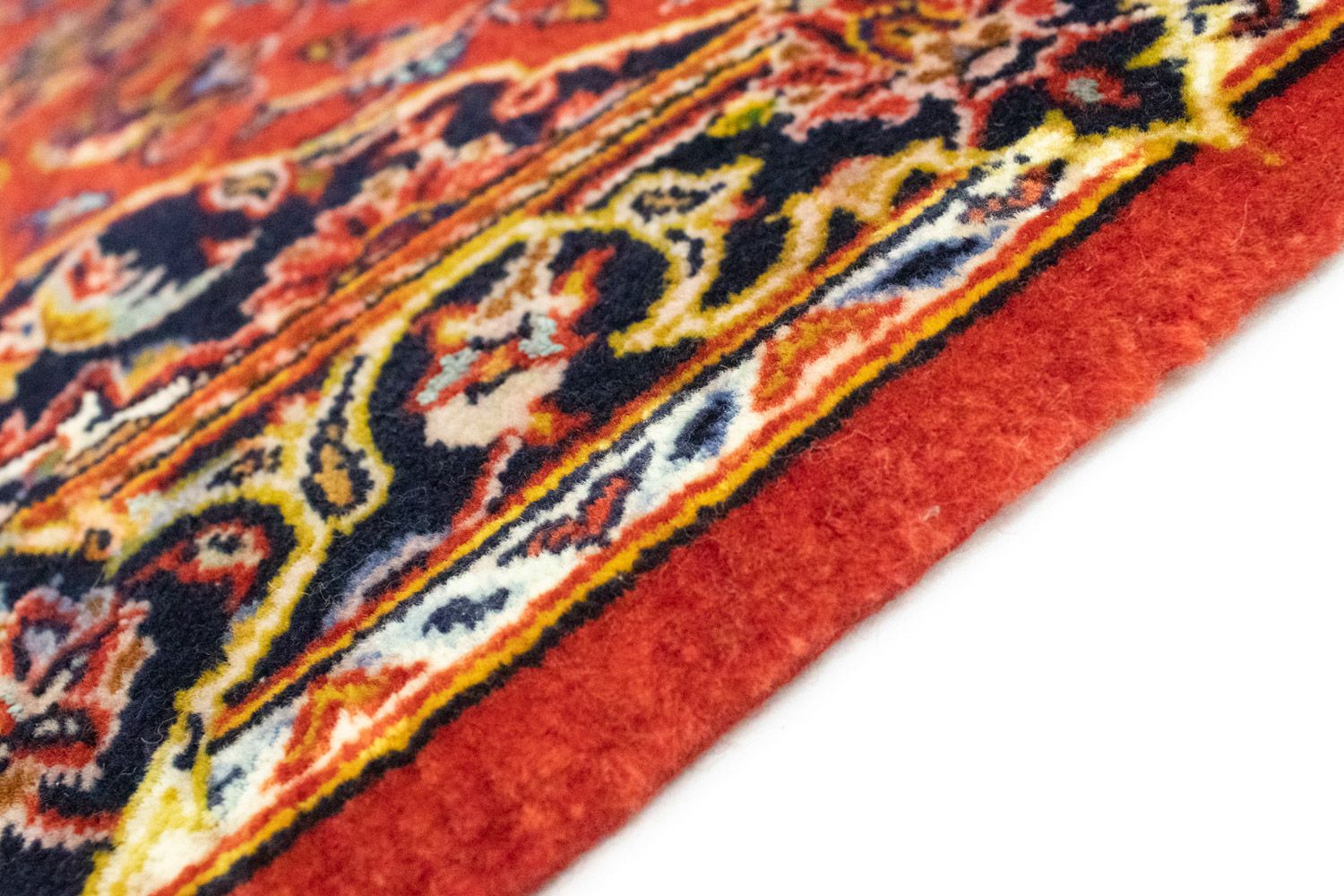 Alfombra persa - Keshan - 98 x 70 cm - rojo