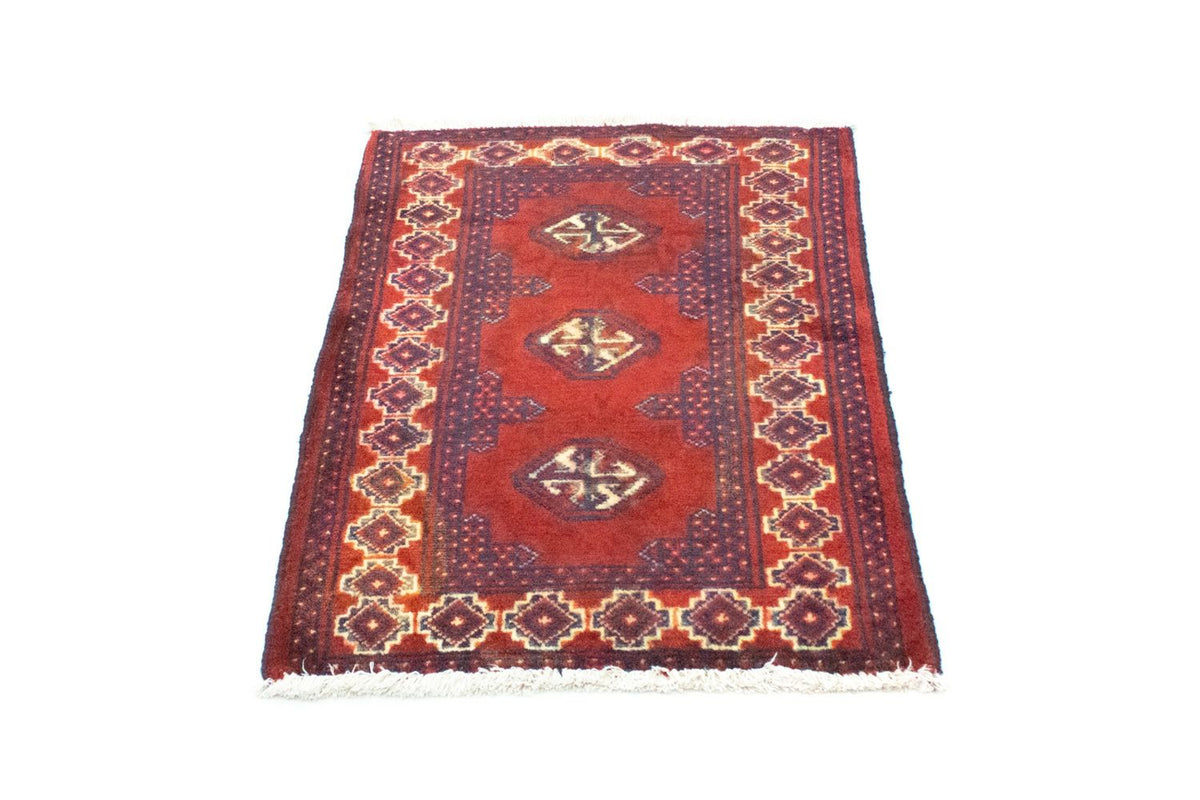 Alfombra Turkaman - 87 x 62 cm - rojo
