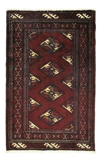 Alfombra Turkaman - 95 x 66 cm - rojo