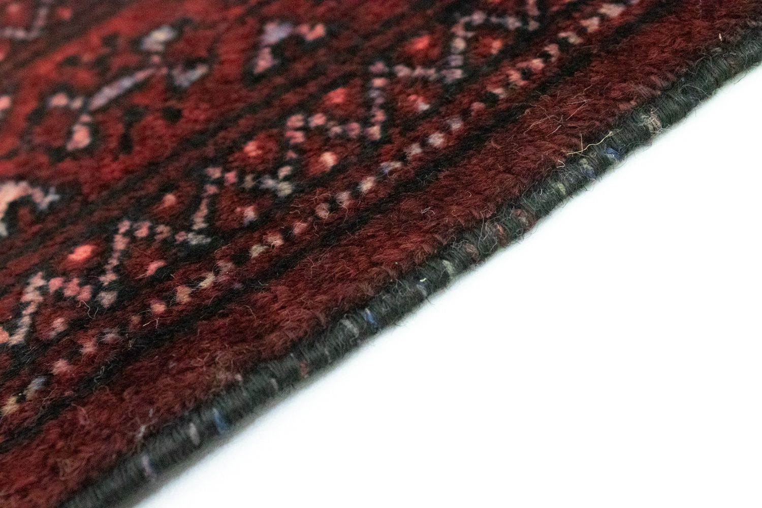 Alfombra Turkaman - 95 x 66 cm - rojo