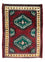 Alfombra Turkaman - 87 x 64 cm - rojo