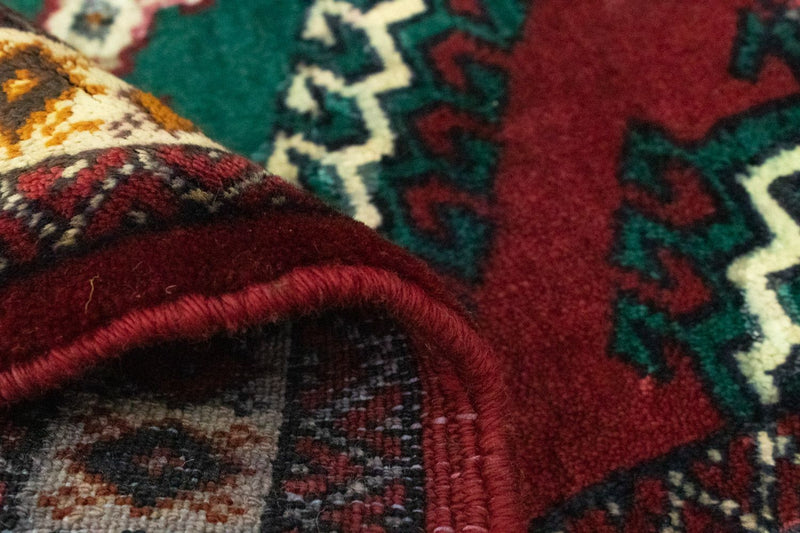 Alfombra Turkaman - 87 x 64 cm - rojo