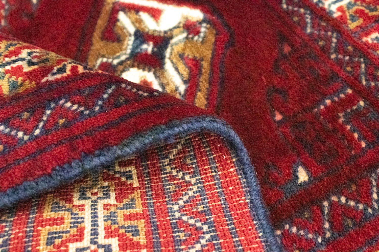 Alfombra Turkaman - 86 x 62 cm - rojo