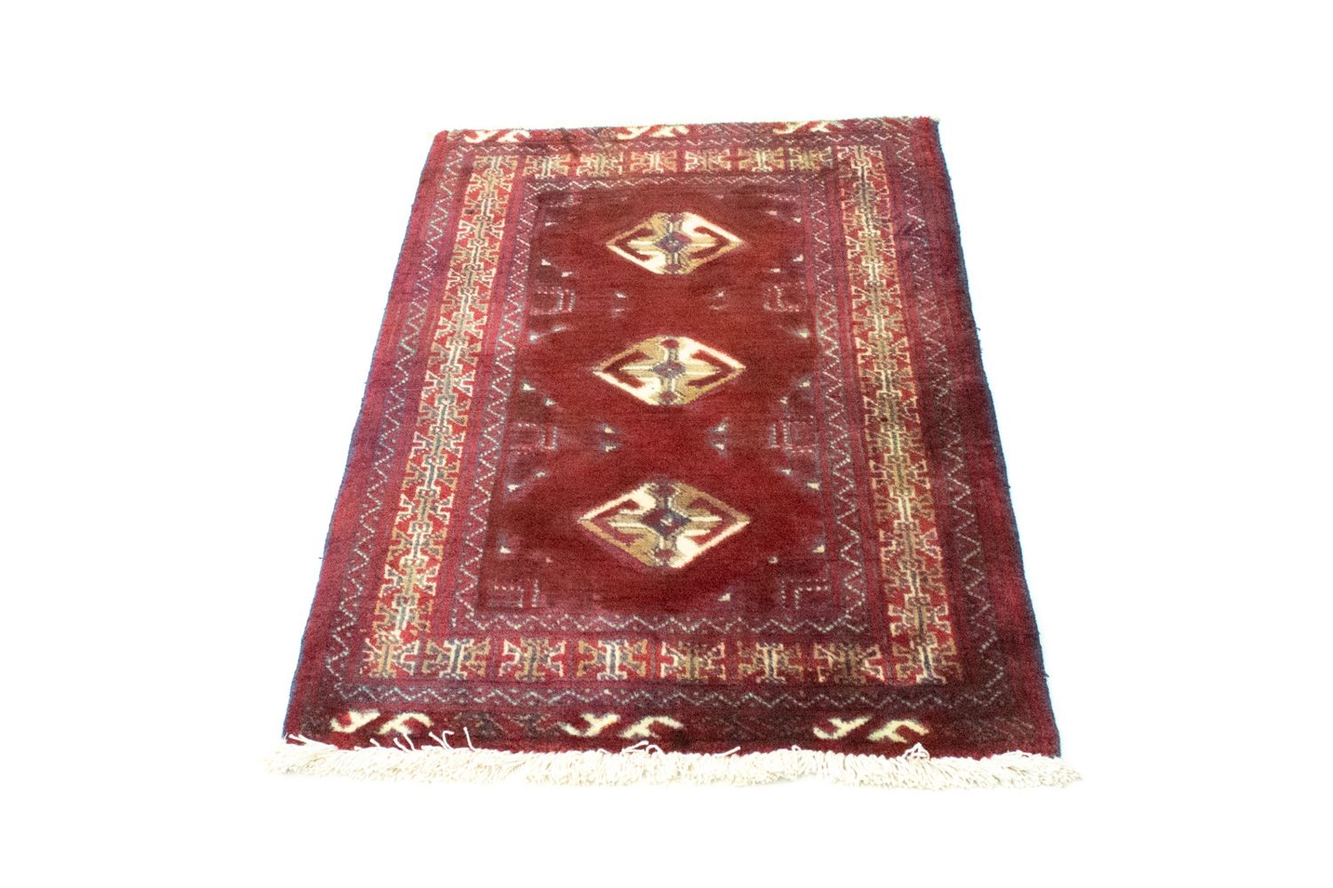 Alfombra Turkaman - 86 x 62 cm - rojo