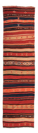 Kilim antiguo Alfombra 315x95cm